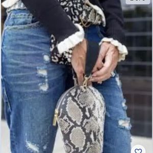 #4269 Cabi Snakeskin Serpent Mini Bag